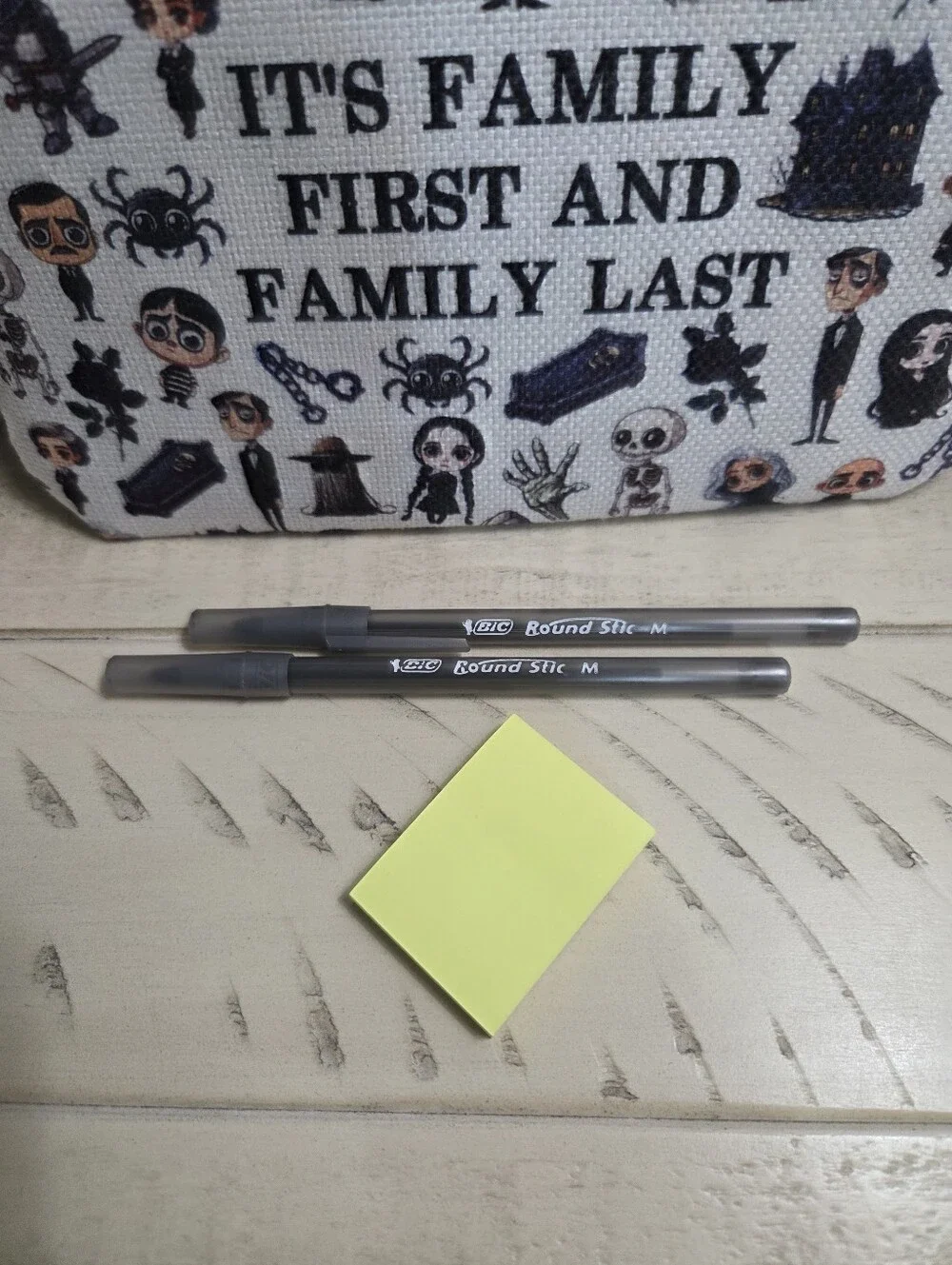 Addams Family Broadway Musical Pouch Bundle W/ Pens & Sticky Notes, NEW